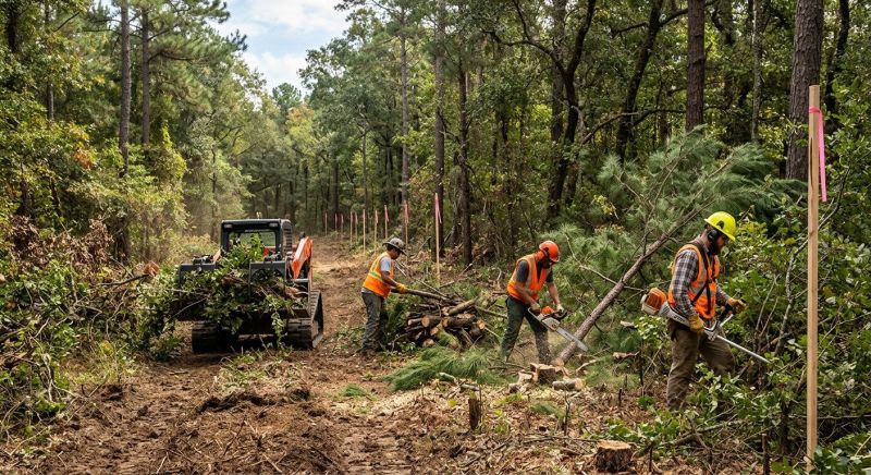 Property Line Clearing in Katy, TX